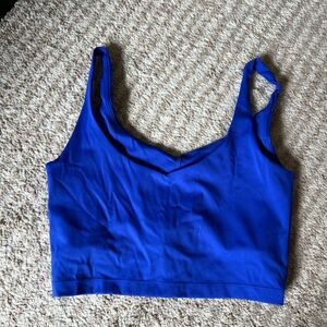 all access NYC workout cropped tank in Cobalt Blue size XS